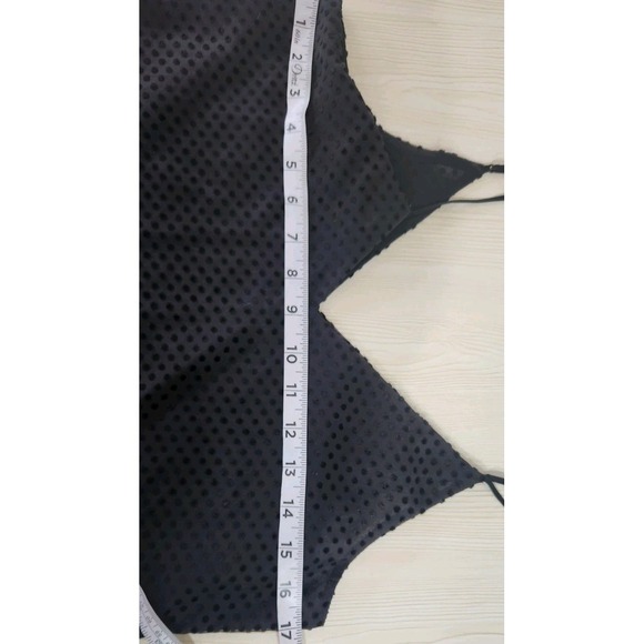 Express black sleeveless Polka Dot V-Neck Camisole Tank top Size XS - Picture 5 of 6